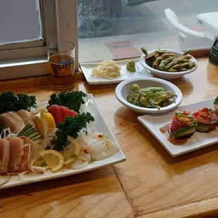 sashimi, food, sushi, sushi and sashimi
