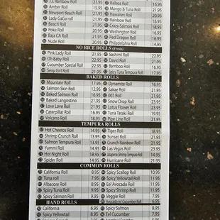 2023 new menu