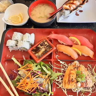 Salmon Bento Plate
