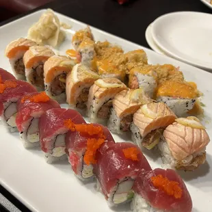 Closest to furthest &quot;red devil, lemon drop, spicy tuna&quot;