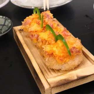 Spicy Tuna On Rice Tots