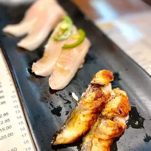 Yellowtail, Yuzu Yellowtail, Fresh Water Eel - all were good : )