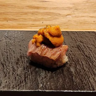 wagyu uni (Japanese beef with sea urchin)