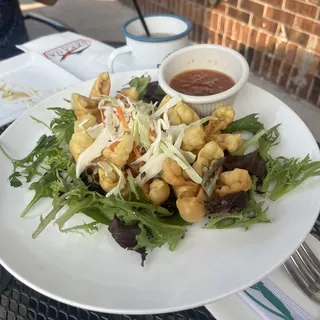 Crispy Spicy Salmon Wontons