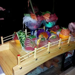 Omakase means &quot;chefs choice&quot; this is the platter we received.  most creative and tasty sushi I&apos;ve ever eaten