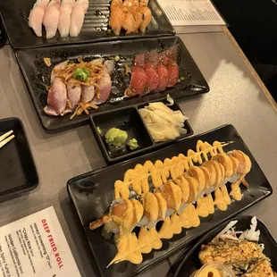 sashimi, sushi and sashimi, food, sushi