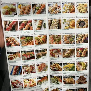 the menu