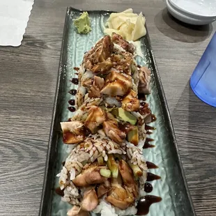Chicken teriyaki sushi