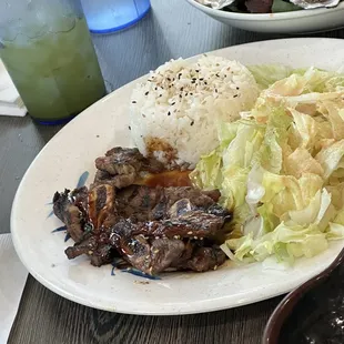 P4. BBQ Short Rib (Kalbi) Plate