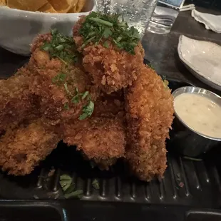 Panko Crusted Portobello Mushrooms