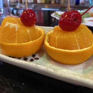 Oranges for dessert!