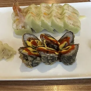 Mango Passion Roll Spicy Volcano Roll