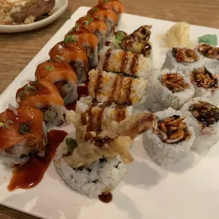 sushi and sashimi, food, sashimi, sushi