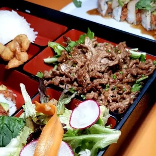 Beef bento