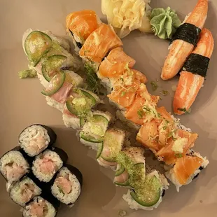 Negihama, Sakana Roll, Special K Roll and Kani