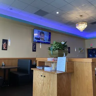 the interior of a restaurant