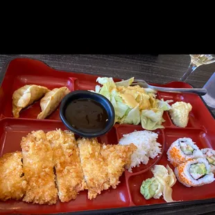 Chicken Katsu Box for lunch!