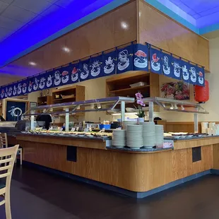 Sushi buffet bar