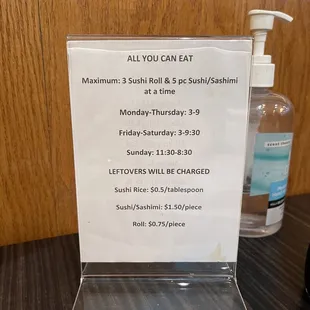buffet details