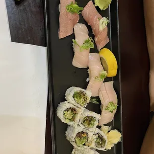 sushi and sashimi, sashimi, sushi, food