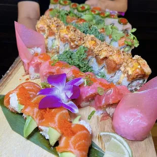 sushi and sashimi, sushi, food, sashimi