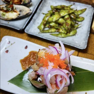 sushi and sashimi, food, sashimi, sushi