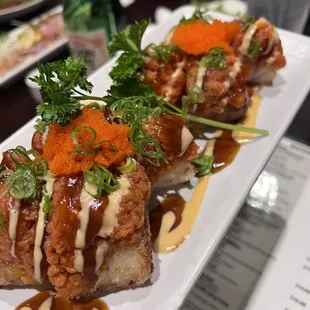 Crispy tuna roll