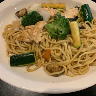 Chicken Yakisoba noodles