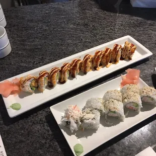 sashimi, sushi, sushi and sashimi, food