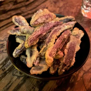 Fried Purple Potato.