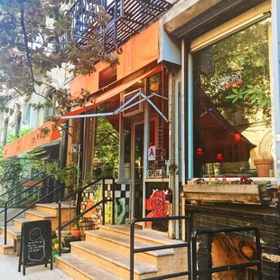 Storefront. Sake bar. Japanese