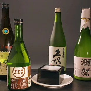 drink, sushi and sashimi