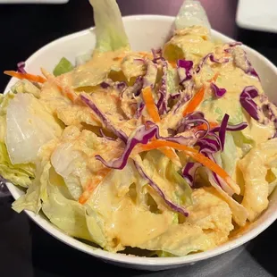 House Salad with ginger dressing