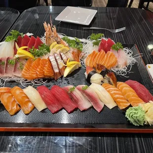 This is a $75 Omakasa plate which I could not eat because the fish was either literally &quot;gone bad&quot; or was tasteless.
