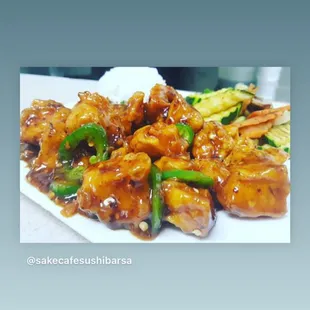 Sesame Kareagi Chicken (jalapeños)