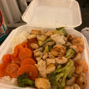 Chicken and shrimp