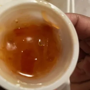 Hair in my spring roll sauce.
