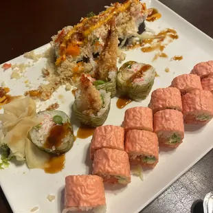 Rocky II Rocky III and volcano roll