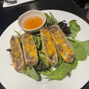 Cheesesteak spring rolls- YES