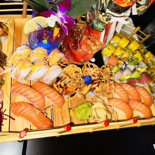 Assorted sushi
