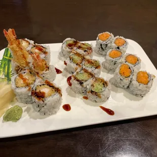 Lunch special. 3 rolls for $13