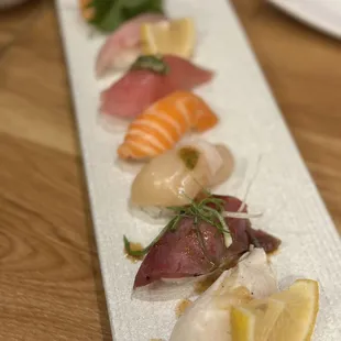 a variety of sushi