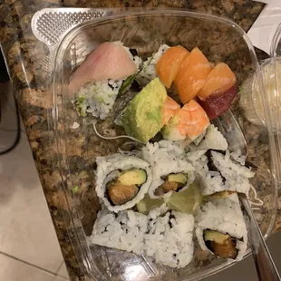 This was 32$!!!! WTF!!!! It is microscopic, the sushi&apos;s are barely an inch in area.