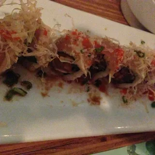 4. Crunchy Onion Albacore Sashimi