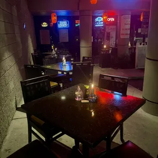 Outside patio