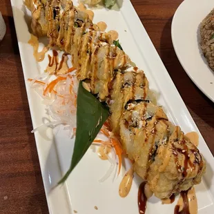 Spicy Salmon Tempura Roll