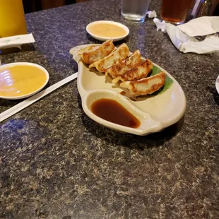 Pan seared gyoza