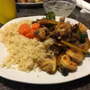 Hibachi Stake and and Shrimp