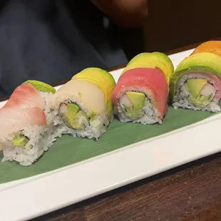 Another Rainbow Roll from another visit. Consistently fresh.
