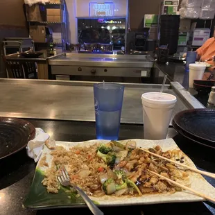 Our table after they refused to make it in front of us.